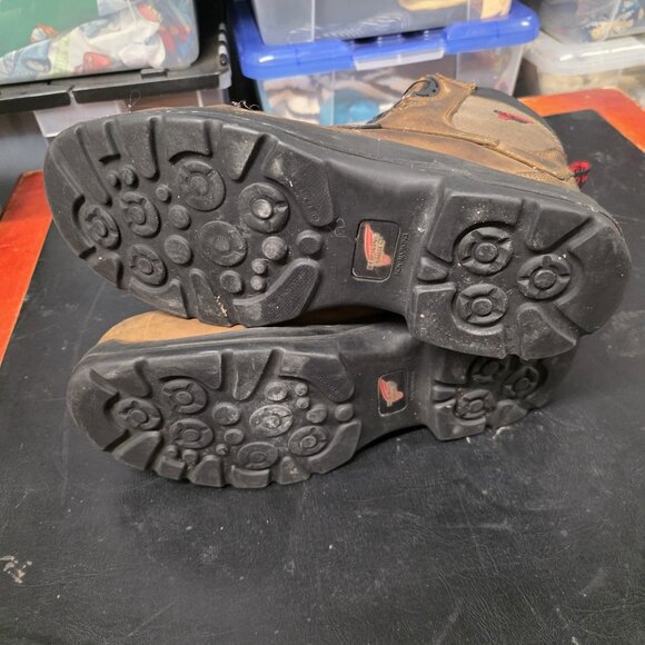 Red Wing 4216 Work Hiking Boots Men’s Size 13 D Waterproof Brown Saftey Toe - Picture 8 of 12